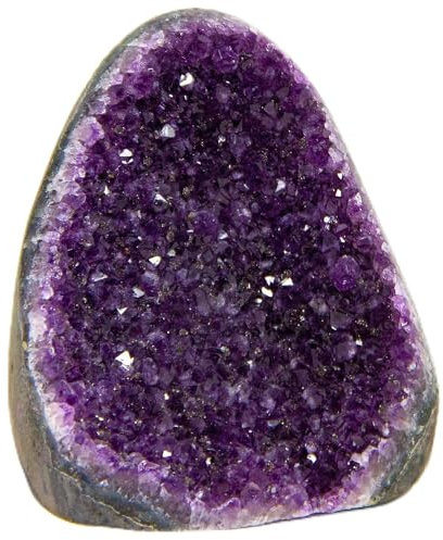 Extreme Rocks & Fossils Amethyst-Cluster - 1 bis 0,7 kg Cluster mit polierten Kanten Kraftvolle tiefviolette Kristalle Geode aus Uruguay