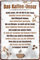 WOGEKA ART Retro Blechschild Das Kaffee-Unser: Geheiligt werde Deine Bohne witziger Spruch als Geschenk-Idee zum Geburtstag Weihnachten zur Dekoration 20x30 cm Vintage-Design aus Metall 733