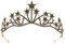Vofler Stirnband mit Sternen, Schwarzes Tiara, Kopfschmuck, Kristall-Strass-Haarschmuck für Damen und Mädchen Braut Prinzessin Geburtstag Hochzeit Festzug Abschlussball Heimkehr Halloween Kostümparty