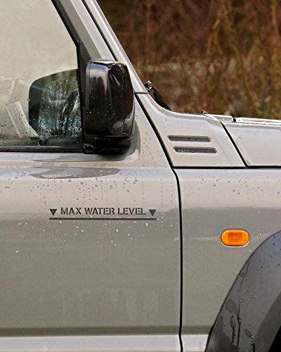 Max Water Level Aufkleber Offroad Military 4x4 passend für Jimny Mercedes G Jeep Wrangler
