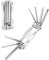 QitinDasen 7 in 1 Multifunctional Bike Repair Tool, Portable Foldable Bicycle Repair Tool, Mini Stainless-Steel Bike Repair & Maintenance Tool Kit (Silver)