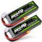 OVONIC 11,1 V Batterie Lipo 3S 50C 5000mAh LiPo RC Batterie avec Prise XT60 pour RC Voiture Bateau Camion hélicoptère quadricoptère hélicoptèr（2 Packs）