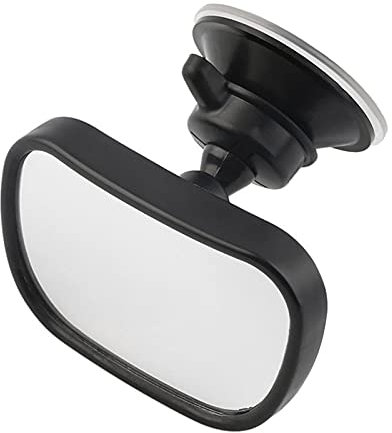 Innenspiegel Auto 2 in 1 Mini-Auto-Rücksitzspiegel Verstellbare Heck Convex-Spiegel-Auto-Monitor-Auto-Styling InnenrüCkspiegel (Color Name : Black)