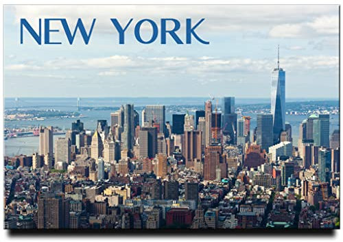 Manhattan Fridge Magnet New York City Travel Souvenir