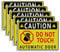 craspire 5 STÜCKE Do Not Touch Automatische Tür Hinweisschild Sicherheit Selbstklebende Warnaufkleber 6.9X9.8 Vinyl Aufkleber Für Auto, Taxi, Taxi, Bus