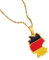 Halskette Anhänger Schmuck Deutschland Karte Flagge Anhänger Halskette für Frauen Mädchen Deutschland Schmuck Deutsch Weihnachten Geburtstag Geschenk