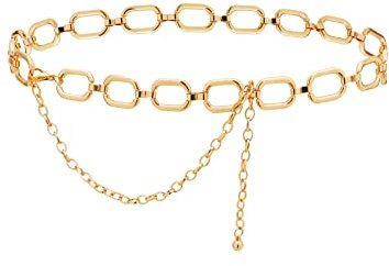 TOPACC Metal Chain Belt for Women Waist Chains for Dresses Jeans Western Cowgirl
