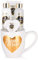 BRUBAKER Cosmetics - Danke Mama - 5-teiliges Dusch- und Badeset mit Rosen Vanille Duft - Mutter Geschenkset in Kaffeetasse mit Herz Dekor - Weiß Gold