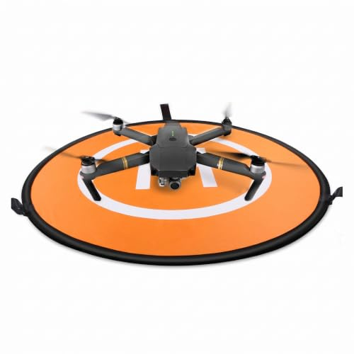 Drohnen-Landeplatz, 75 cm Durchmesser, Leichter Drohnen-Landeplatz, Universelle wasserdichte, Tragbare, Schnell Faltbare Landematten-Drohne, für RC-Drohnen-Hubschrauber