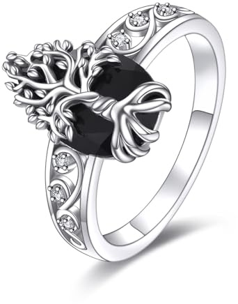 YFN Schlange Ring Sterling Silber Einstellbare Schlange Ring Gothic Schmuck Geschenke für Herren Damen