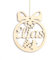 KS Laserart - Personalisierte Weihnachtskugel aus Holz mit Namen - Weihnachtsschmuck Ornament Weihnachtsbaum Dekoration - Geschenk Weihnachten (Motiv 09)