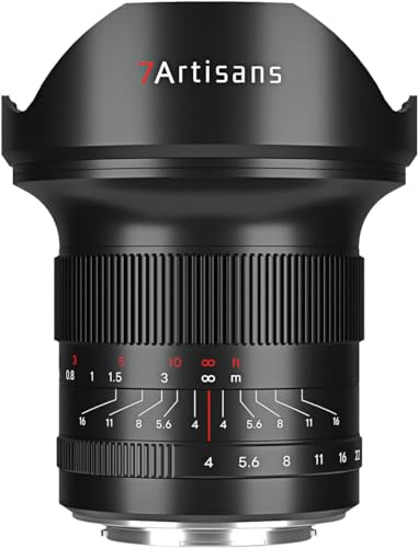 7artisans 15 mm F4 Vollformatobjektiv mit manuellem Festfokus, kompatibel mit Canon RF-Mount-Kameras