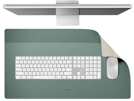Native Union Tapis de bureau double face résistant à l'eau pour bureau ou maison – pour ordinateur portable, souris, clavier, écriture – facile à nettoyer et protecteur – 25,6 x 14, 1