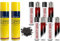 Clipper 8 Mecheros + 2 Botella Gas Azul 300 ml Gas Sirve para Recargar Soplete de Cocina + 9 Piedras de Mechero de Regalo Kit DISPAU Esencial