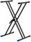 GCGC Double Brace X-Style Keyboard Stand,Electric Piano Keyboard Stand X Brace Adjustable Height,Triangular Stable Folding Stand for Home Studio