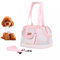 PJDDP Rosa,Trasportino per Cani E Gatti, Trasportino Portabile per Gatti Cani, Traspirante Trasportino Estivo Portatile for Animali Domestici, Borsa A Tracolla