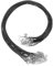 sourcing map 20Pcs Waxed Necklace Cord Bulk Black 1.5mm Dia 18 Necklace String Rope with Chain Clasp for Pendants Bracelets Jewelry Making Supplies Accessories