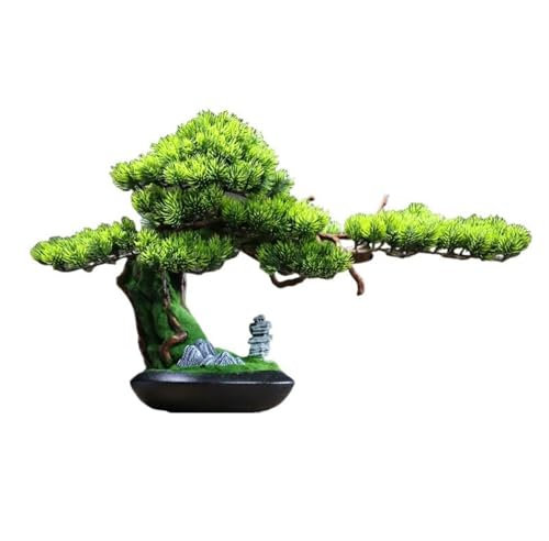 YQINQIN83B Künstliche Bonsai Chinesische Licht Luxus Simulation Baum Ornamente Eingang Schrank Dekorationen Büro Landschaftsbau Hotel Holz Wurzel Carving Künstliche Pflanze