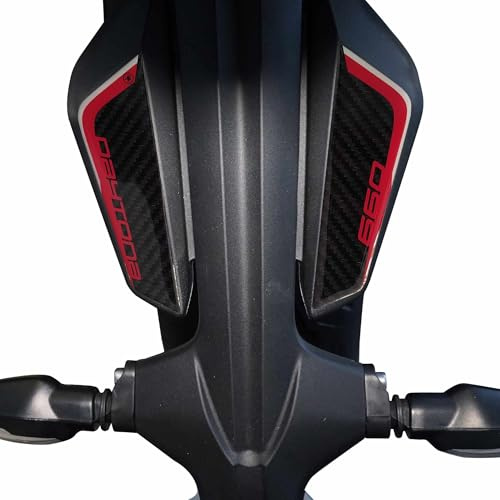 LABELBIKE 3D Motorrad Heckaufkleber kompatibel mit Triumph | Daytona 660 2024, Harzschutz, Kratzfest, Dekoration, Rot
