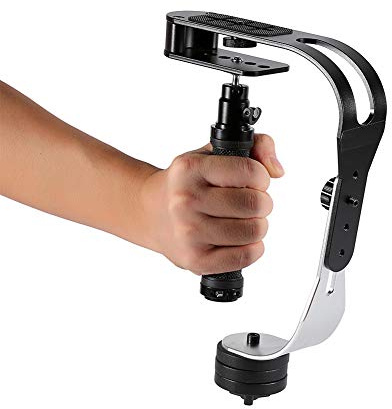 Gimbal Stabilizer Handheld Videostabilisator Schwebestativ inkl Gegengewichten Zubehör Kamerastabilisator Handheld Video Stabilisator mit Aluminiumlegierung Und Rutschfester