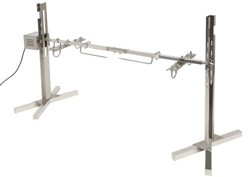 TRIEBAN 220V Electric Tripod Rotisserie Spit Hog Pig Roast BBQ Set,Rotisserie Spit Grill,Barbecue Lamb Goat Pig Rotisserie Spit Roast Grill Tool