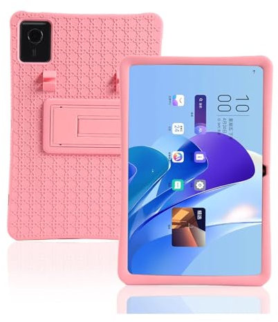 Case for Lenovo Chromebook Duet Gen 9 2024 11 Tablet Case Soft Silicone Stand Cover for Chromebook Duet 11M889 10.95(PINK,Duet 11 11M889)