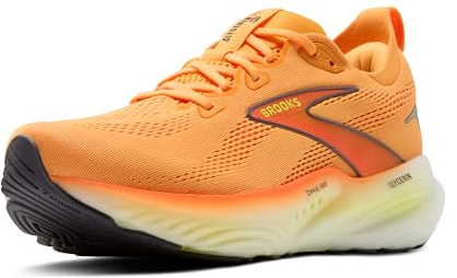 Brooks Men’s Glycerin 22 Neutral Running Shoe - Orange/Nightlife/White - 10 Medium