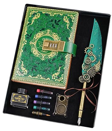 Wayfadacc PU Leathers Diary Notebook Sets Diary Journal Secret Diaries Journal Notebook With Code Lock Kids Notebooks Gifts