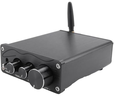 CAIONPLE Amplificateur de Son HiFi MA12070 80Wx2 Bluetooth 5.0 Amplificateur de Puissance Audio Stéréo pour Home Cinéma Karaoké Amplifiy-Noir Facile à Utiliser