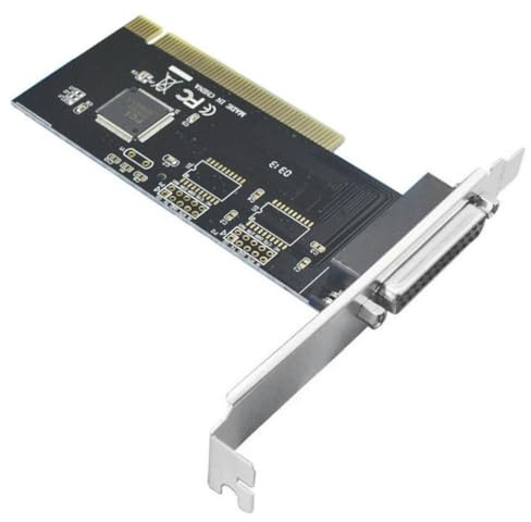 Fangxuee PCI to DB25 Parallel Port Expansion Card PCI Parallel Port Converter Adapter Controller for Desktop PC Printer
