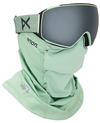 Anon M4 Torische Schneebrille + Bonusscheibe + MFI-Gesichtsmaske (Rahmen: weicher Salbei, Gläser: Perceive Sunny Onyx, Ersatzglas: variables Violett)