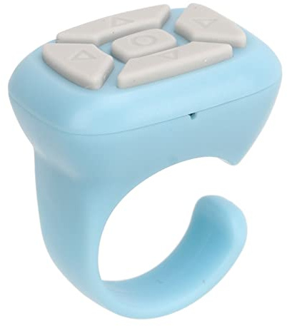RASTKY Fernbedienungsring, 5.3, Mehrere APP-Unterstützung für Komfortables Lesen für -Fans, Wiederaufladbar über USB (Blue)