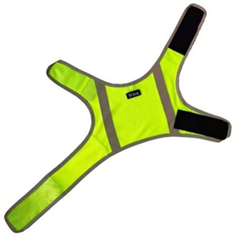 FinNero ATTE Warnweste für Hunde – Reflektierende Sicherheitsweste mit Klettverschluss – Leicht, Atmungsaktiv & Verstellbar – XL, Yellow