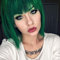 TANTAKO Parrucca Corta Verde Con Frangia, Parrucche Verdi Per Donne Parrucche Verdi Sintetiche Per San Patrizio Halloween Canival Cosplay Costume