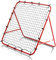 Adjustable Football Rebounder Net - Soccer Training Equipment for Kids & Adults, Portable Kickback Target Goal for Shooting & Passing Practice, PE Mesh & Steel Frame, for Garden/Backyard/Indoor, Red