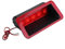 Qiilu 3ra luz de freno LED Luz de freno de cola trasera 5 LED 12V Universal Coche Montaje alto Parte trasera Tercera parada de freno Lámpara de luz trasera Tercera Asamblea de lámpara de freno Rojo