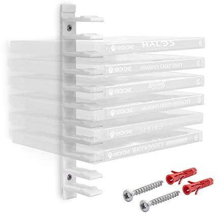Mobilefox Floating Wandhalterung Modular Halterung Träger Weiß passend für Blu Ray Xbox Spiele
