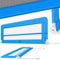 KESSER® Bettgitter 100 cm Bettschutzgitter Kinderbettgitter für Kinder Babybettgitter Klappbar, Tragbar, Kinderbett Kinderbettschutzgitter Rausfallschutz, Bett & Elternbett hoch: 42 cm, Blau