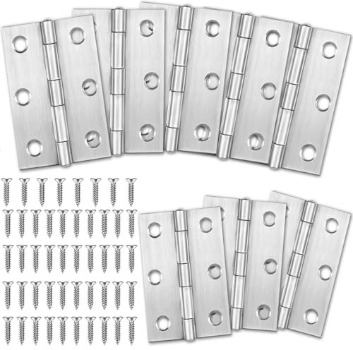 Bisagras Acero Inoxidable 8 PCS, 75mm × 50mm Bisagras Exterior, Bisagras Puertas Madera, Bisagras Inoxidable para Barcos, Bisagras Puertas Cocina, para Puertas&Armario&Piano