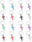 40 Pcs Resin Enamel Cross Pendants Blessing Cross Charms Cross Pendant Craft with Iron Ringfor Jewelry Making 8 Colors