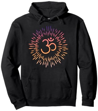 Om Symbol Aum Meditation Chakra Achtsamkeit Namaste Goa Yoga Pullover Hoodie