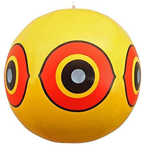 Sanshao Vogelabwehr Ballon, 40cm, Silber, mit aufblasbaren Augen, Band, Seil und Aufkleber, Vogelschreck, für Erwachsene, unisex, geeignet für Landwirte und Hausbesitzer