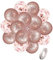 Rose Gold 50th Birthday Balloons Women Happy 50th Birthday Party Deocorations Ballloons 12 Inch 20 Pack