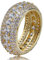 Pekdi Iced Out Ringe für Männer Hip Hop Zirkonia Ring Bling Diamantring CZ Ring Hochzeit Verlobungsring Ewigkeitsring für Männer Frauen