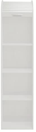 möbelando Jalousieschrank >Jalousieschrank< (BxHxT: 46x192x44 cm) weiß matt Lack/weiß