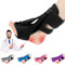 DERJLY Plantarfasziitis-Nachtschiene, Verbesserte 3 verstellbare Riemen Entlastungsschiene, Nachtschienen, Plantarfasziitis-Bandage mit weichem Memory-Schaumstoff-Pad (Schwarz)
