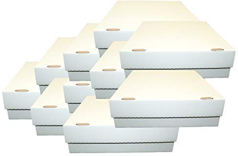 collect-it.de MY HOME OF CARDS + TOYS 10 Giant Deck Boxes - Storage (White) for 4000 Cards (Magic/YuGiOh Cards)