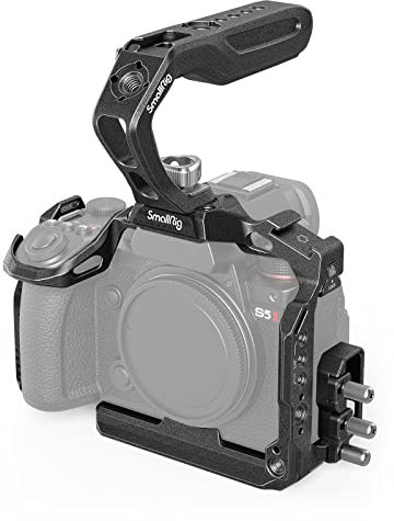 SMALLRIG S5 II / S5 IIX / G9 II Cage Kit für Panasonic LUMIX S5 II / S5 IIX / G9 II mit Oberem Griff und HDMI und USB-C-Kabelklemme - 4024