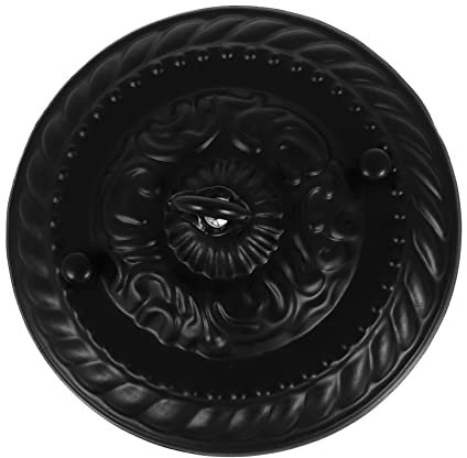 OSALADI Kronleuchter Schirm Haken Außendekor Metallhaken Schwarze Pendelleuchten Baldachin Messing Antik Baldachin Messing Deckenbaldachin Kronleuchter Grundplatte Kronleuchter
