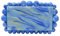Tngan Damen-Clutch-Box, Acryl, Marmor, Handtasche für Hochzeit, Cocktail, Party, Bankett, Blau